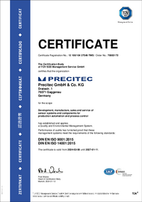 ISO9001-Certificato Precitec GmbH & Co. KG